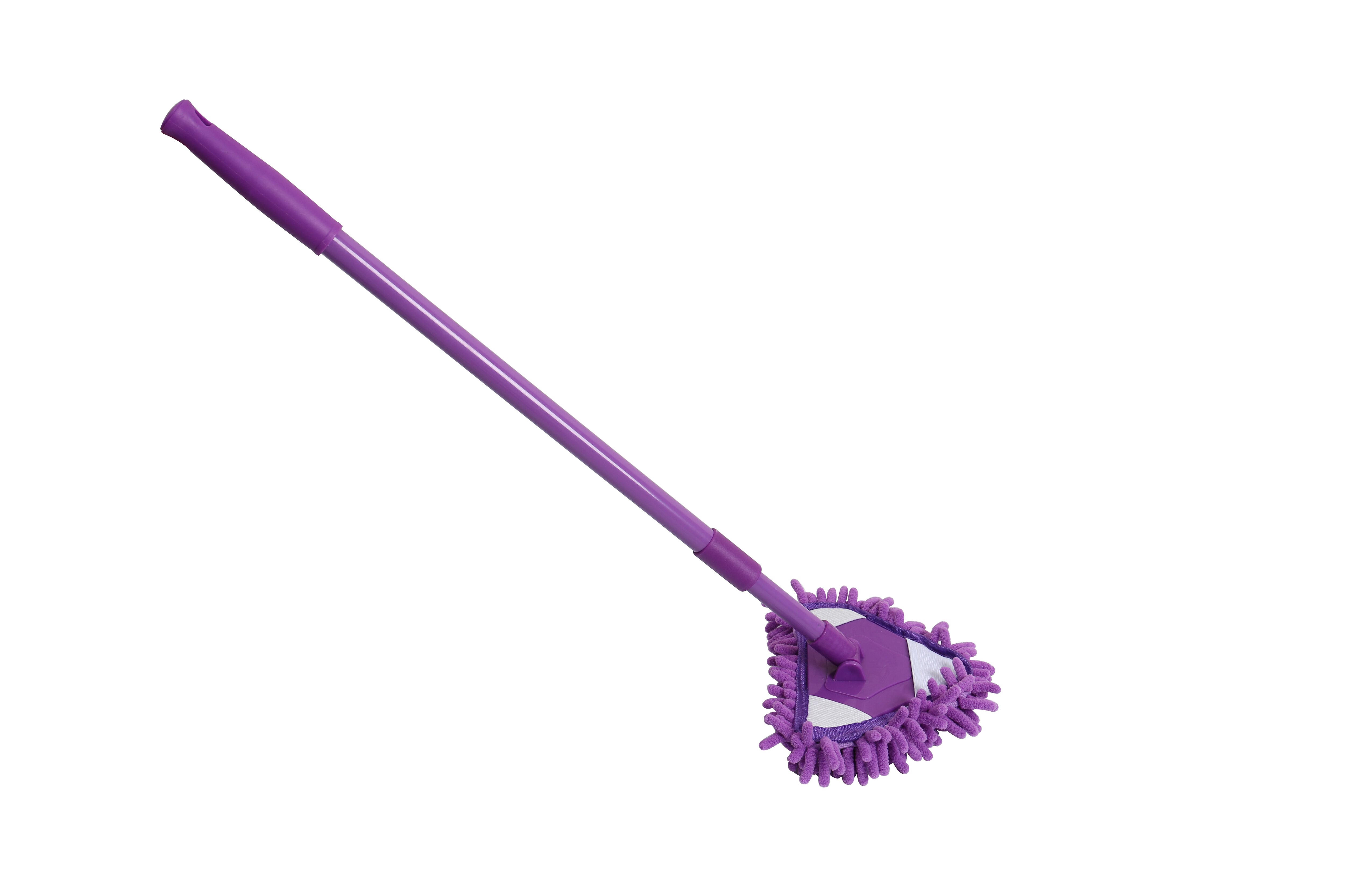 Retractable Chenille Glass Window Cleaner Tool Glass Cleaner Wall Tile Ceiling Cleaning Mop: 1pc purple