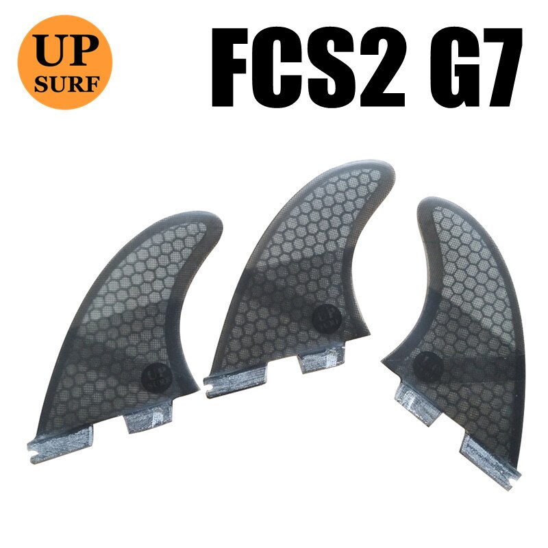 3pcs/4pcs/5pcs fcs2 pinne G7/G5/GL pinne tavola da surf stand up fcs 2 sport acquatici fcs ii pinne quilla surf stand up paddle pinna: G7 black grey