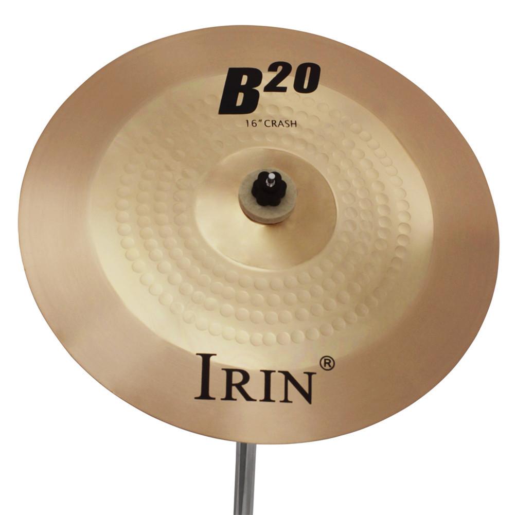 16 Inch B20 Cymbal Portable High-precision Bronze Cymbal for Drum Set Percussion Instruments Players Beginners