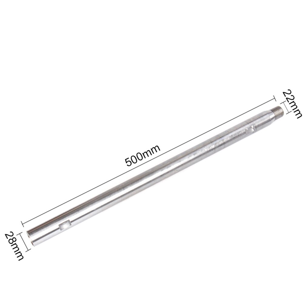 Length 160/200/230/250/300/400/500mm 1Pc Diamond Core Bit Extension For M22 Thread Extension Rod For Diamond Drill: 500MM