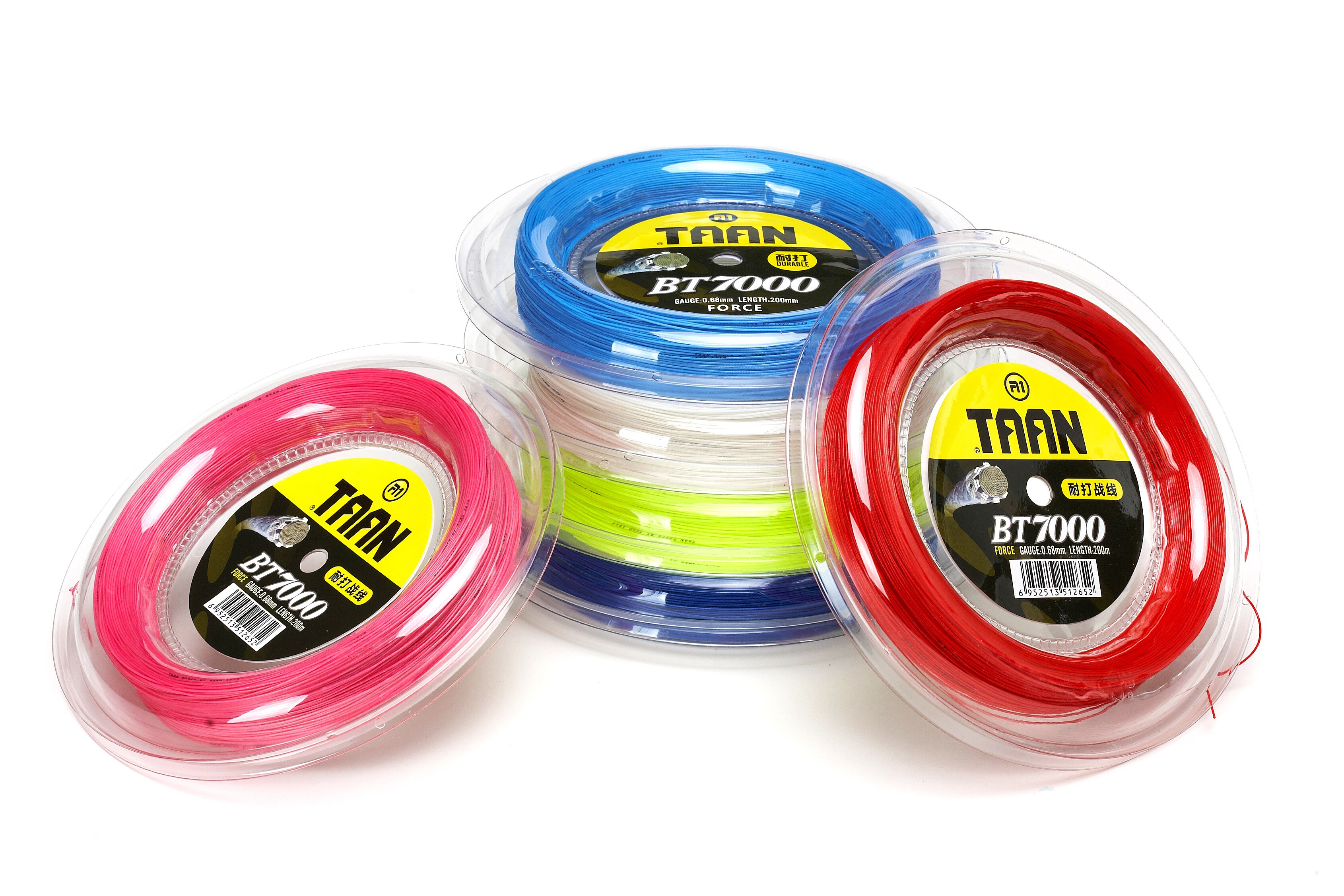 Cuerdas de bádminton TAAN BT7000, 0,68mm, duraderas, alta flexibilidad, buen Control, 200m