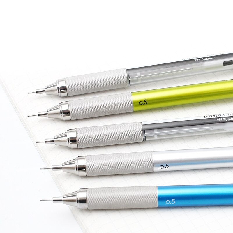 Tombow-lápiz de libélula de Japón, accesorio de agarre de metal, bajo centro de gravedad, automático, DPA-162, lápiz móvil, 0,3/0,5mm