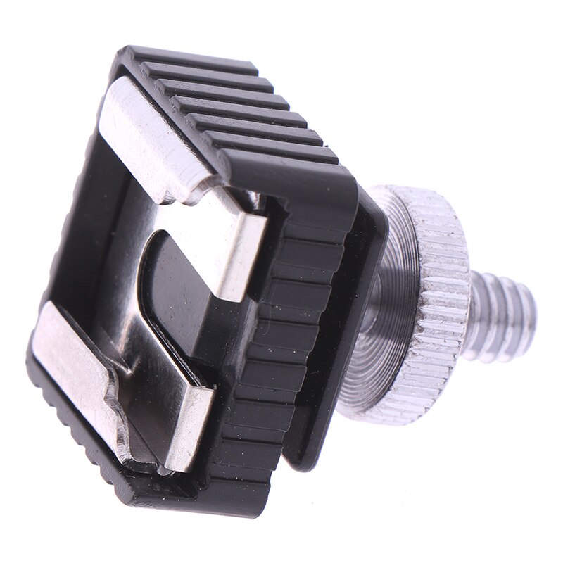 1/4" Screw metal flash shoe mount adapter light stand tripod