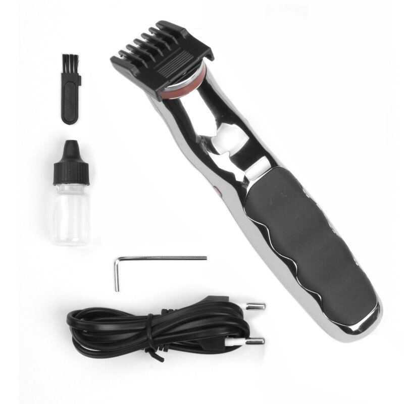 Cortadora eléctrica recargable para barba y bigote, cortador de pelo para Estilismo de salón, herramientas, enchufe europeo