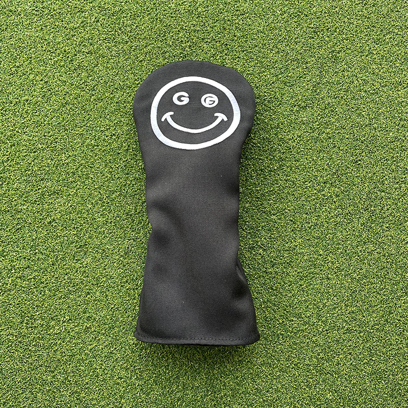 Smile golfklubba  #1 #3 #5 trähuvudskydd driver fairway woods skydd putterhuvudskydd: Ljusgrå