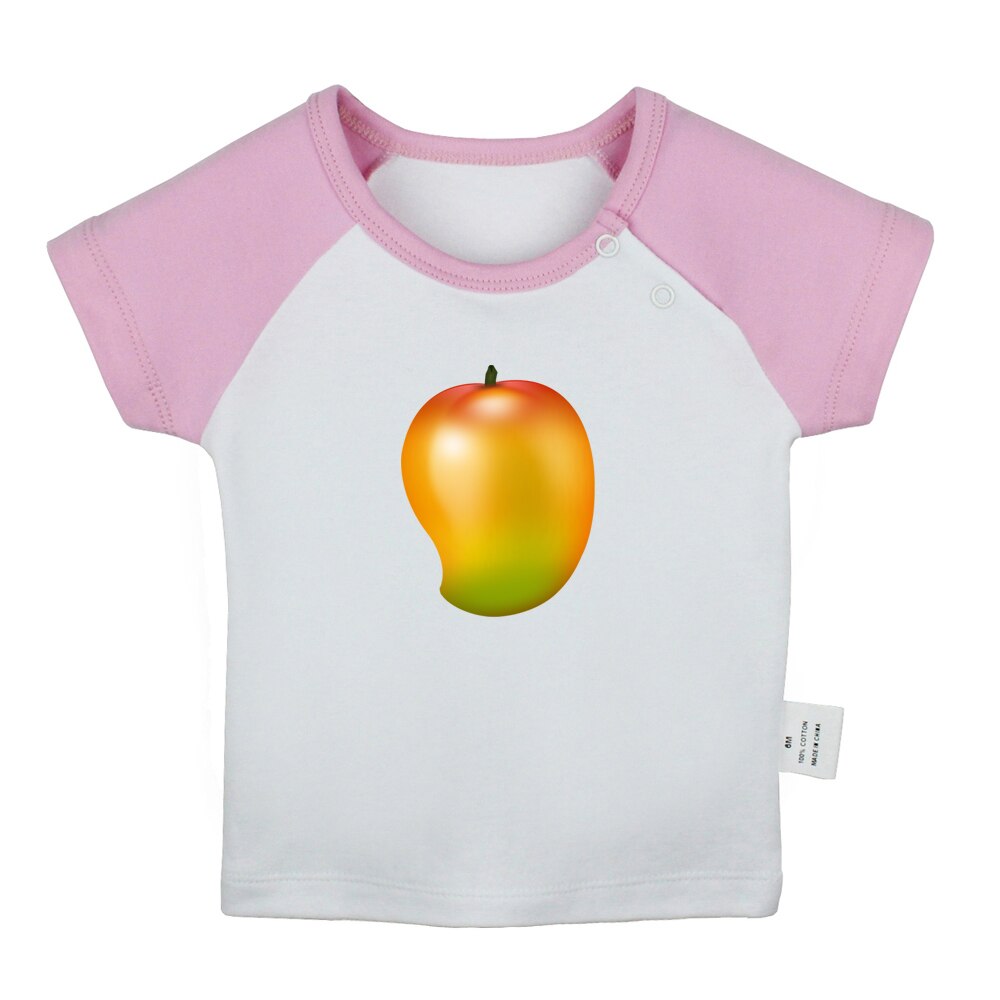 IDzn NEUE Sommer Süße Frucht Mango Spaß Kunst Gedruckt Baby Jungen T-Hemden Nette Baby Mädchen Kurzen Ärmeln T Shirt Neugeborenen Spitzen Kleidung: BabyCP7744D / 0-6M