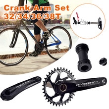 Single Speed Crankset 32/34/36/38T 170mm Crank Arm 68-73mm Bottom Bracket For Mountain Bike Chainwheel Chainring Fixed Gear