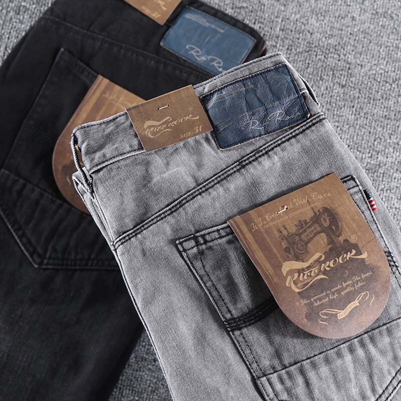 High-end japanske jeans mænds små straight bukser cool dreng smuk slid bukser 0390