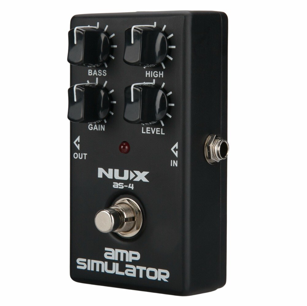 NUX AS-4 Amplifier Simulator Pedal AMP Simulator Electric Guitar Effects Pedal Simulate Marshall AMP True Bypass