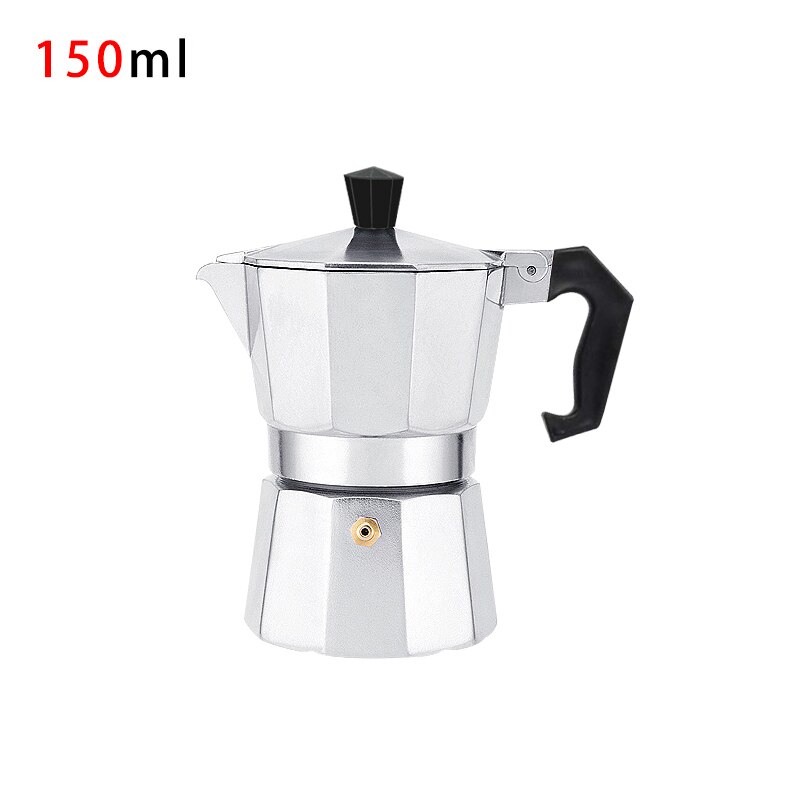 Moka Fliter Pot Maker Moka Pot Stainless Steel Classic Italian Espresso Coffee Pot For Home: 150ml