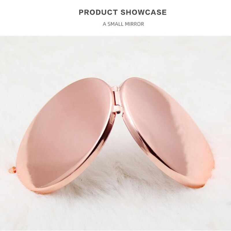 Portable Metal Double-Sided Folding Makeup Mirror