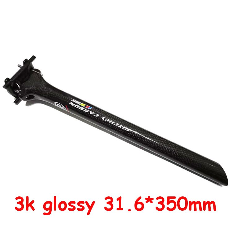 Super light Bicycle seatpost carbon seatpost bicycel seat post MTB road bike seatpost 3k carbon 190g 27.2/31.6*400mm: WCS C