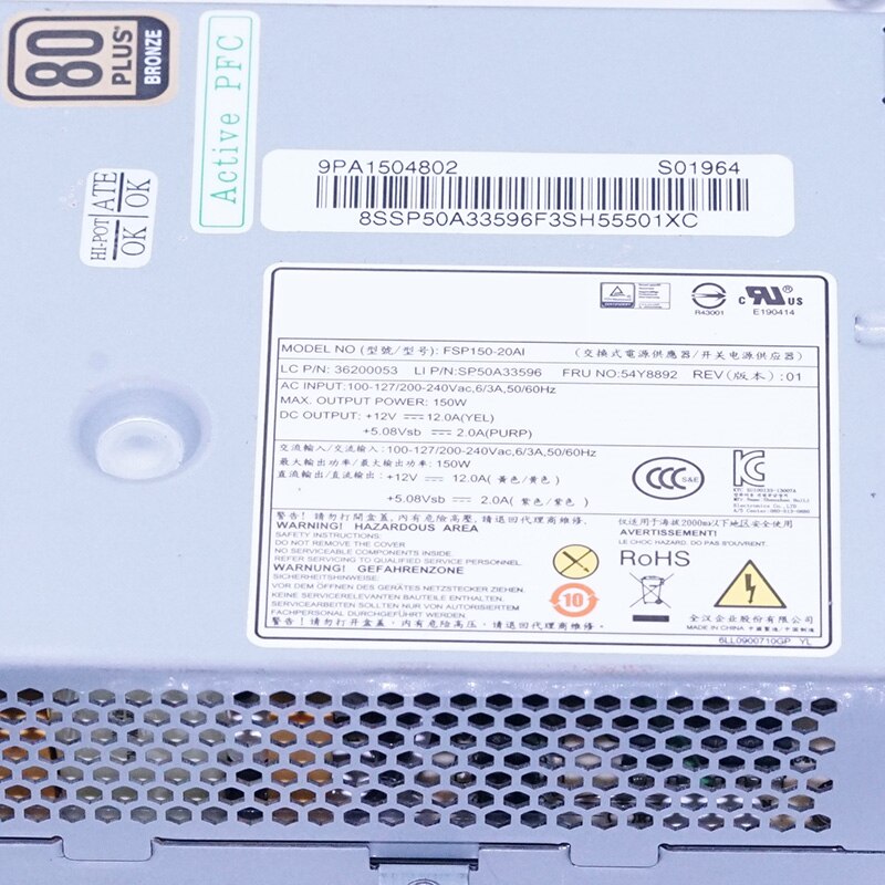Original PSU For Lenovo 510 560 700 710 7100 150W Power Supply APA005 HKF1502-3B FSP150-20AI PS-2181-01 APA004 DSP-150UB A