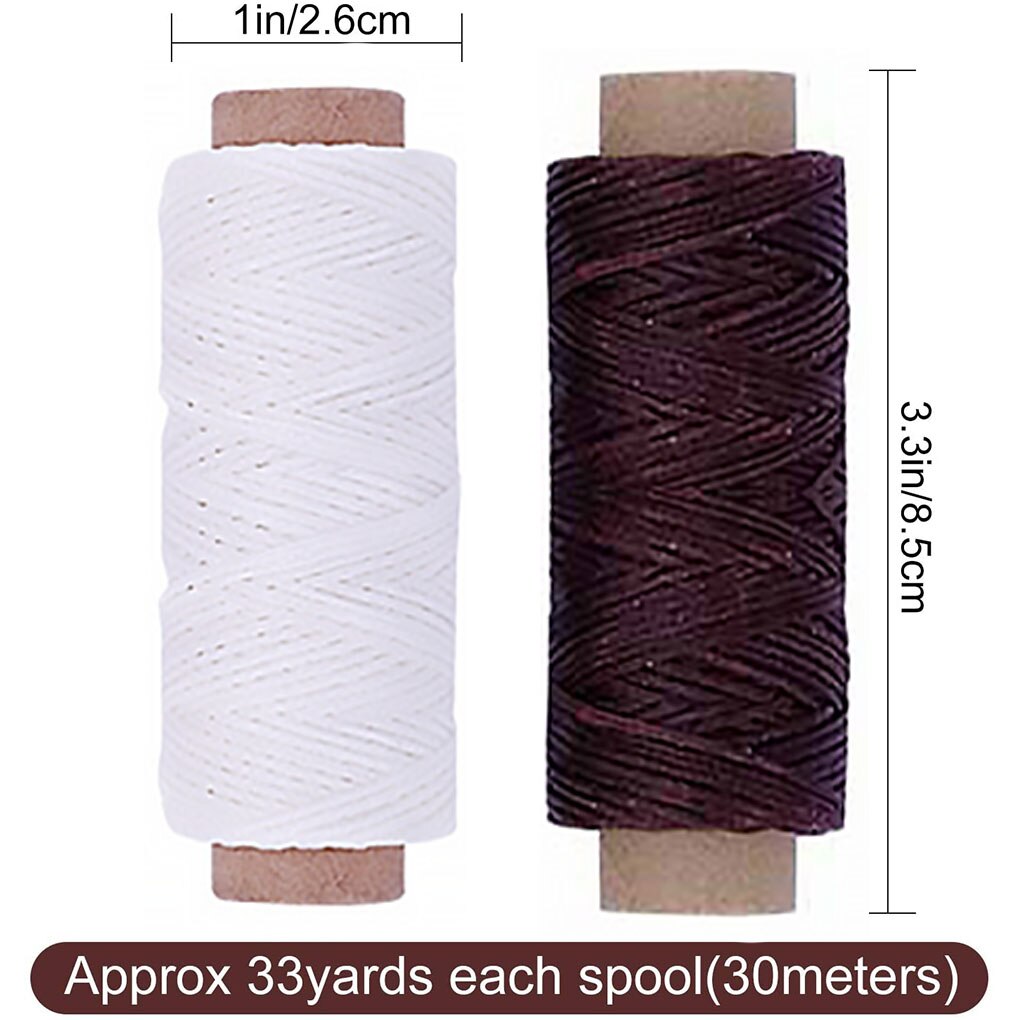 6 rullar/väska sy vaxad tråd läder diy linje: Ha6016-02b-t1