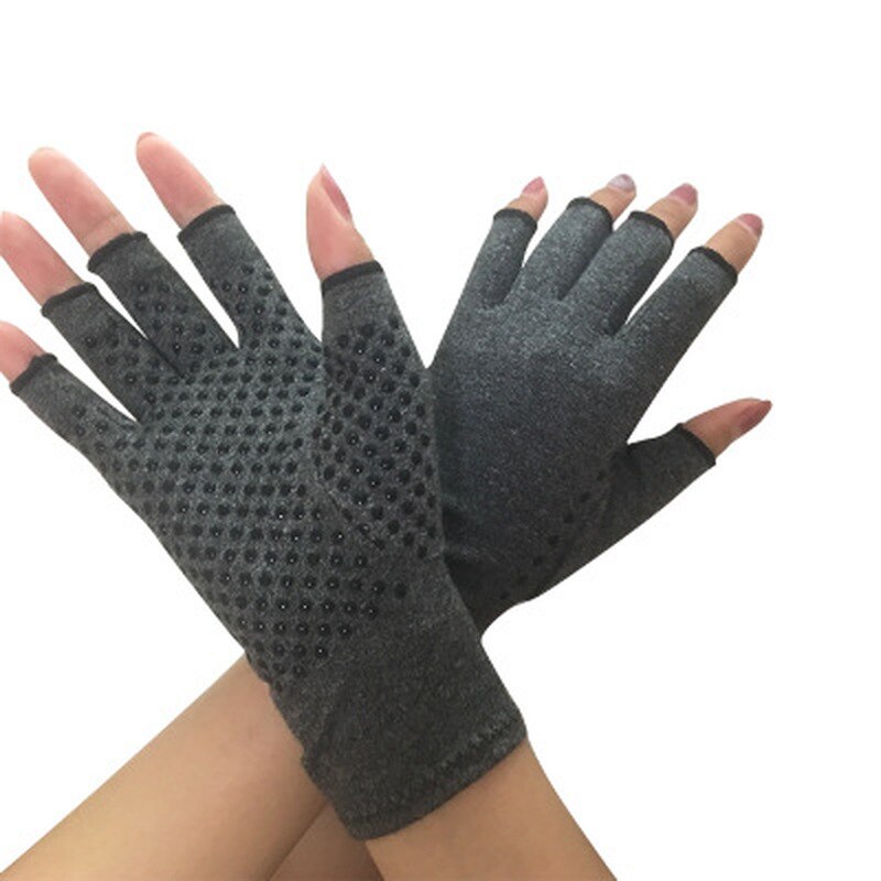 1 Pair Arthritis Gloves Premium Arthritic Joint Pain Relief Hand Gloves Therapy Open Fingers Gloves Therapy Wrist Support