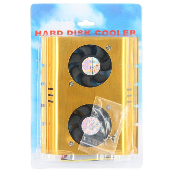 Hard Disk Cooling Fan HDD Dual Fan Cooler for Computer PC Desktop 3.5" Hard Disk Cooling
