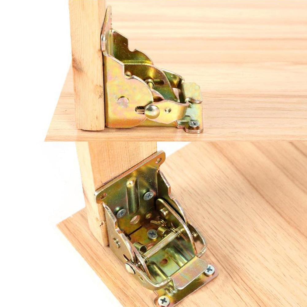 Opvouwbaar scharnier voor thuis eenvoudig te installeren tafel bureau accessoires ruimte 180 hardware meubels besparen connector hoek zelfborgend  n3 f 9