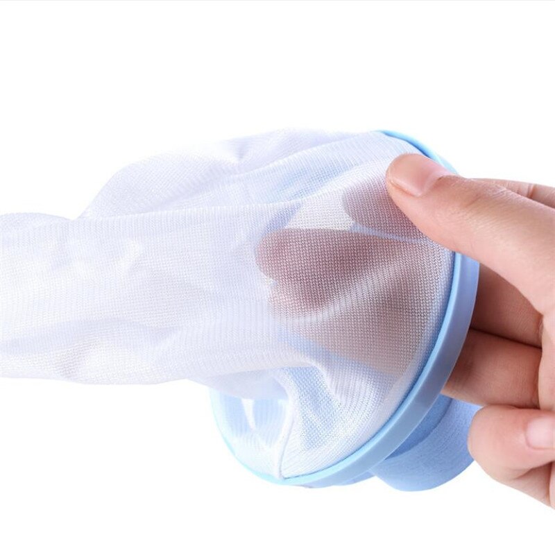 Hårfjerning catcher filter mesh pose rengøringsbolde taske snavset fiberopsamler vaskemaskine filter vaskebolde diske