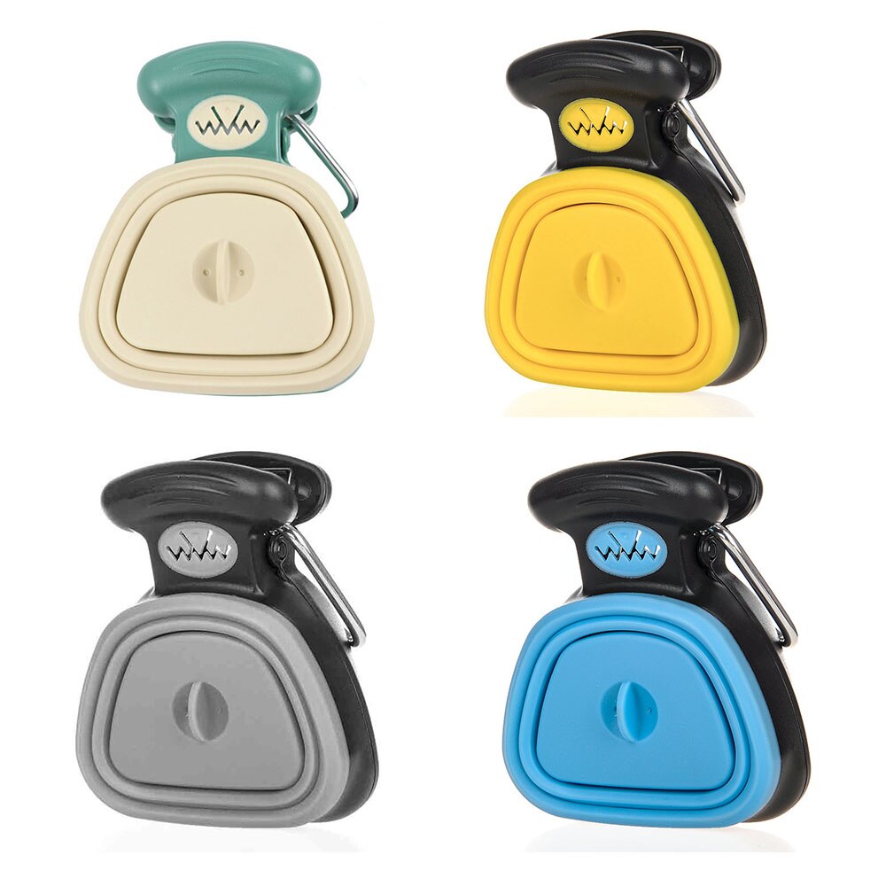 Portable Pooper Scooper, Expandable Dog Pooper Scooper with Carabiner Poop Scooper for Dogs with Dog Poop Scoop Waste Bag Refill: Multi