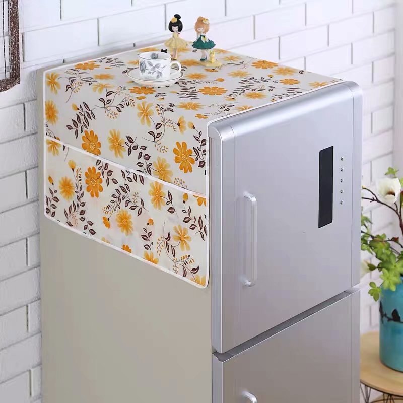 WaterProof Washing Machine Cover Refrigerator Dust Cover 70x170cm Refrigerator Covers Dustproof Fridge Cover Storage Organizer