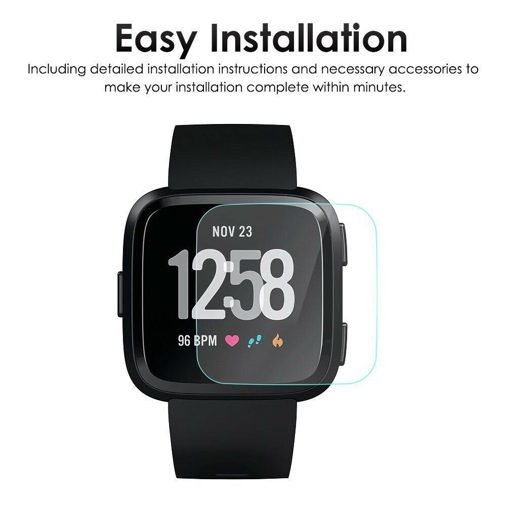 2 Stuks Clear Ultra Thin Screen Protector Voor Fitbit Versa Soft Tpu Protector Film Guard Voor Fitbit Versa/Versa 2 Smart Horloge