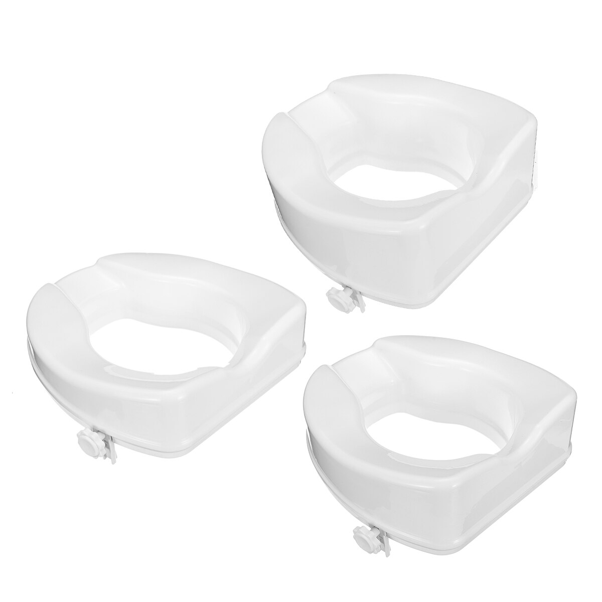 6cm/10cm/16cm Bathroom Raised Toilet Seat Height Elevated Safety Lift Without Cover Disabled Elder Pregnant Safety Toilet Seat
