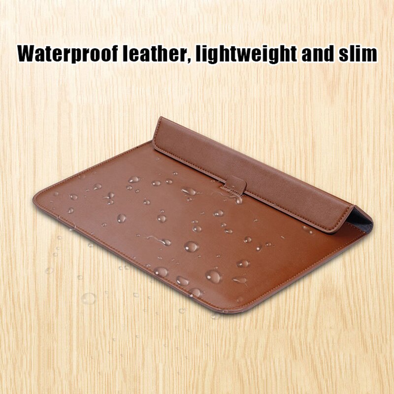Laptop Anti-Scratch Protective Bag Envelope Case Shockproof Foldable PU Leather Best -WT