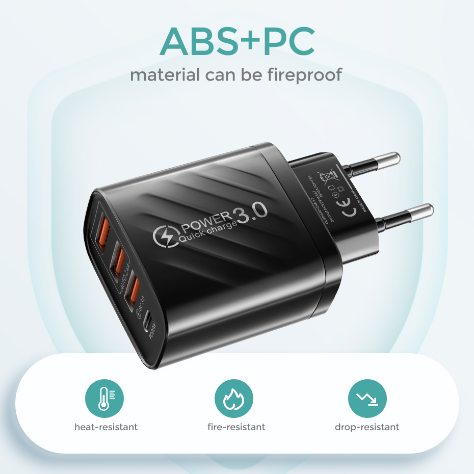 Ładowarka USB 48W szybka ładowarka 4.0 3.0 PD 30W ścienna ładowarka do telefonu iPhone 13 12 11 Xiaomi szybka ładowarka USB typu C