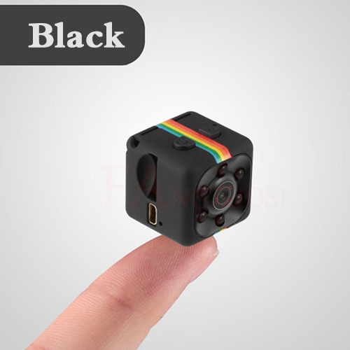 FANGTUOSI — Mini caméra SQ 11, 1080p HD, petit caméscope avec vision nocturne, détecteur de mouvement, convient au sport, vidéo numérique: black