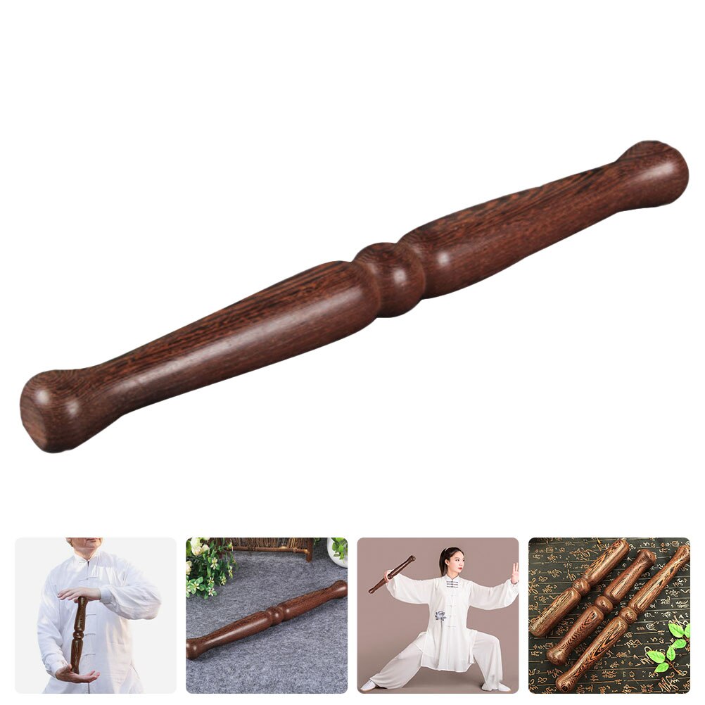 Household Tai Chi Ruler Portable Exercise Stick Wooden Kungfu Stick Exercising Supply: Default Title