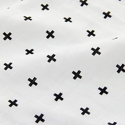 Aden anais muslin babyfilt &svaddar bebis swaddle kuvert filtar för baby bomull badhandduk kuvert för nyfödda: Korsa