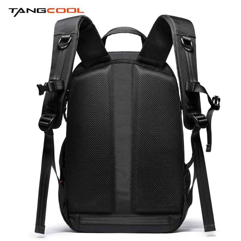 Tangcool computador portátil mochila homem 15.6 polegada escritório trabalho homem mochila unisex preto multifuncional mochila de viagem