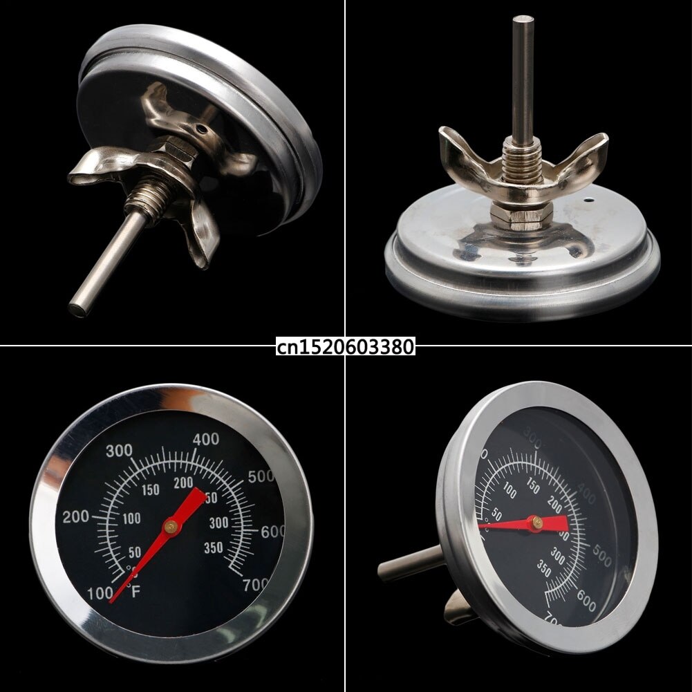 MEXI BBQ Grill Thermometer Temp Gauge Outdoor Barbecue Camping Food Cook Tool
