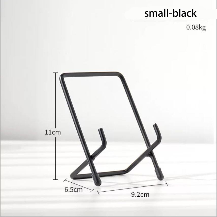 Support de tablette Simple Support en or Rose Support de Support pliant bureau de refroidissement IPAD téléphone Mobile Support universel supports étagère: A-S-Black