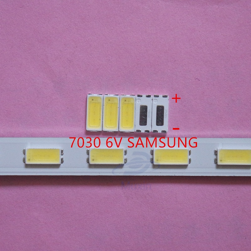 VOOR reparatie Samsung tcl LCD TV LED backlight Artikel lamp SMD LEDs 7030 6V Koud wit licht 200 pcs emitting diode