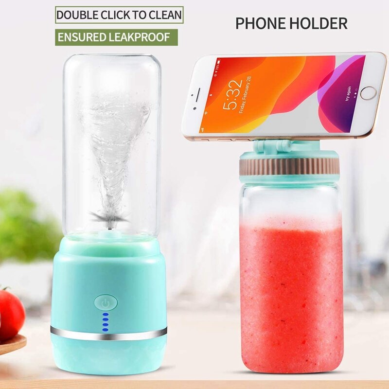 Draagbare Blender, Persoonlijke Blender Voor Shakes En Smoothies Met Een Reizen Deksel, Sap Mixer Voor Thuis, Outdoor