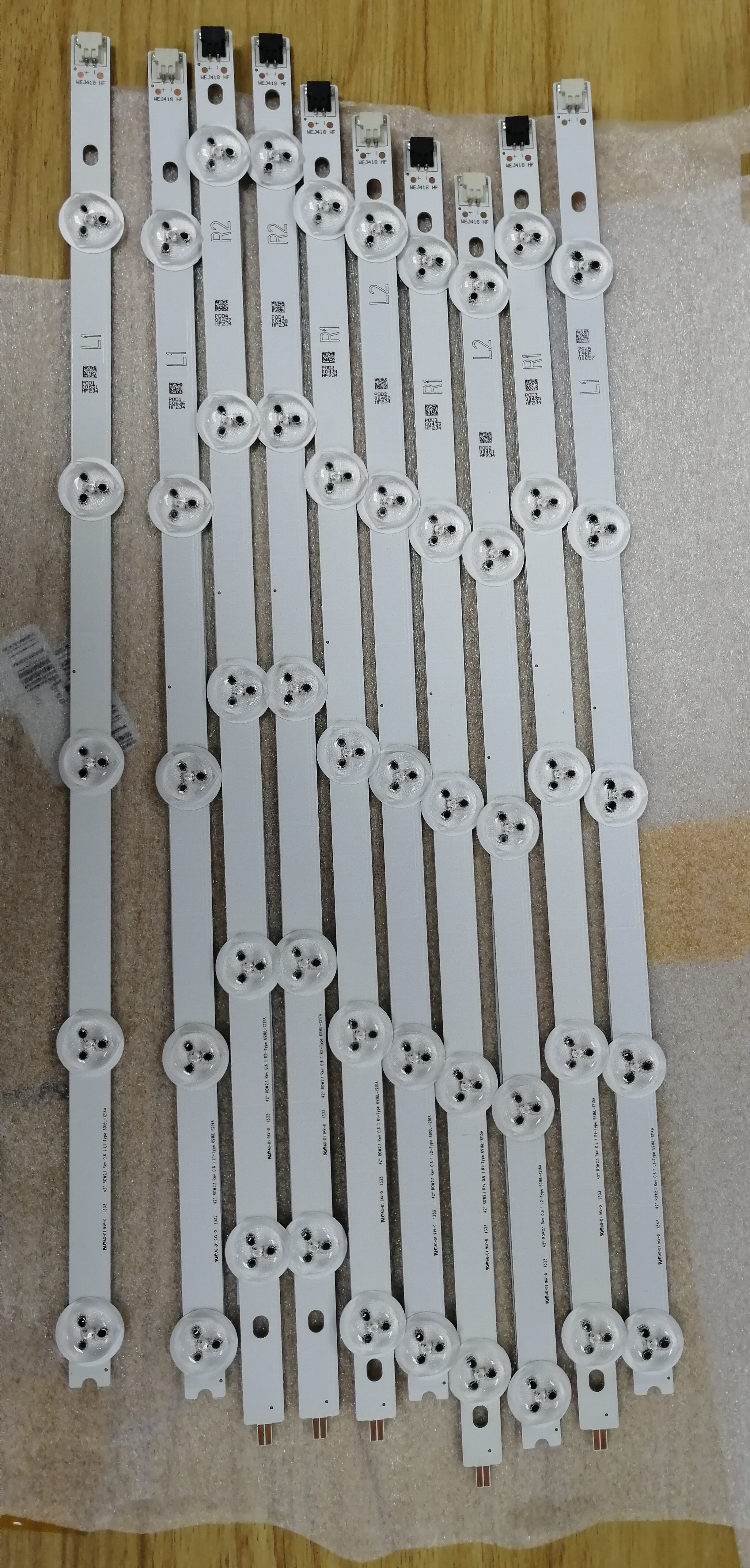 10 Pcs Originele 6916L-1214A 6916L-1215A Led Strip Circuits 6916L-1216A 6916L-1217A 6916L-1338A 1385A Voor 42LP360C-CA
