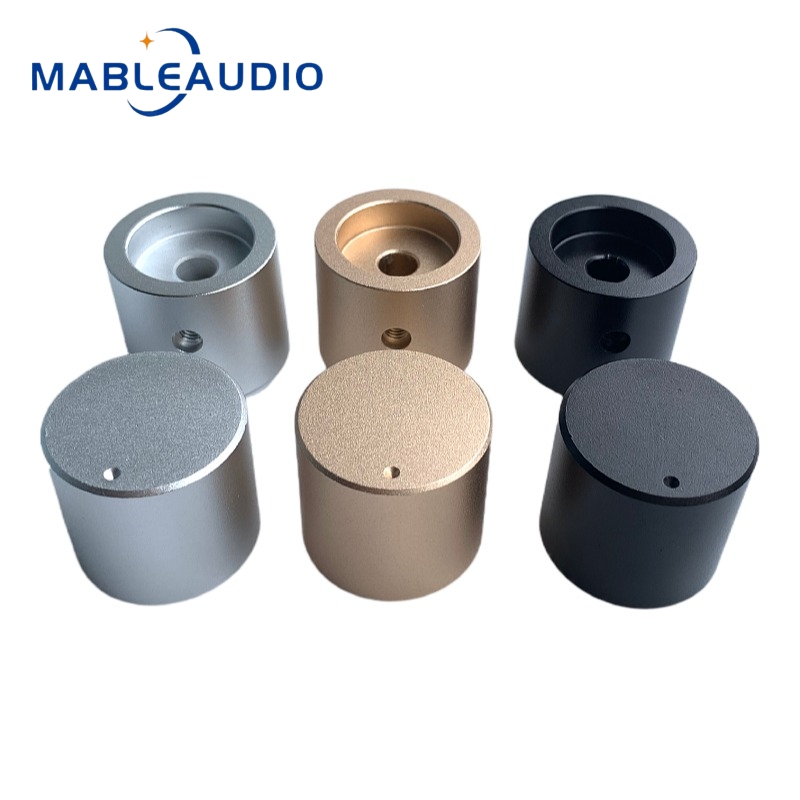 1 STKS 25x22mm Hoogwaardige Aluminium Effen Knop Volume Potentiometer HIFI Audio Versterker Knop