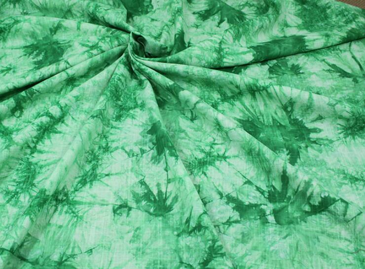 cotton linen tie dye tissue coat fabric women coat dress material: 5 / 50cm X 70cm