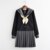 Japan Uniform Soft Girl Long Sleeve Sailor Suit Female Middle School Student Wear School Uniform Black College Style: Long Sleeve Sets / XL