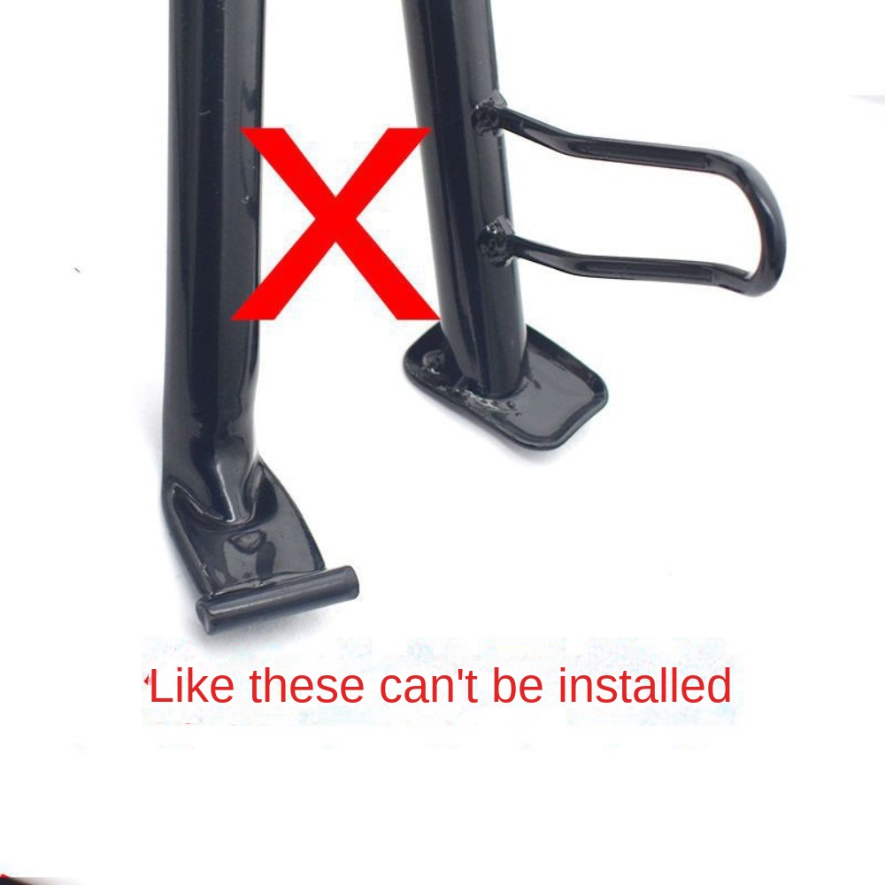 Motocicleta Kickstand Extender, Pé Side Stand Extensão, Foot Pad, Placa de Apoio, Anti-Skid Ampliada Base, Moto Acessório
