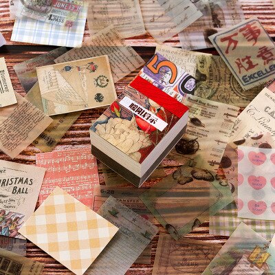 400 arkkia vintage elokuva metsä materiaali kirja tee itse koristeellinen paperi päiväkirja päiväkirja askartelu scrapbooking muistilehtiö muistilehtiö paperitavarat: 04 nuan yang wi shia