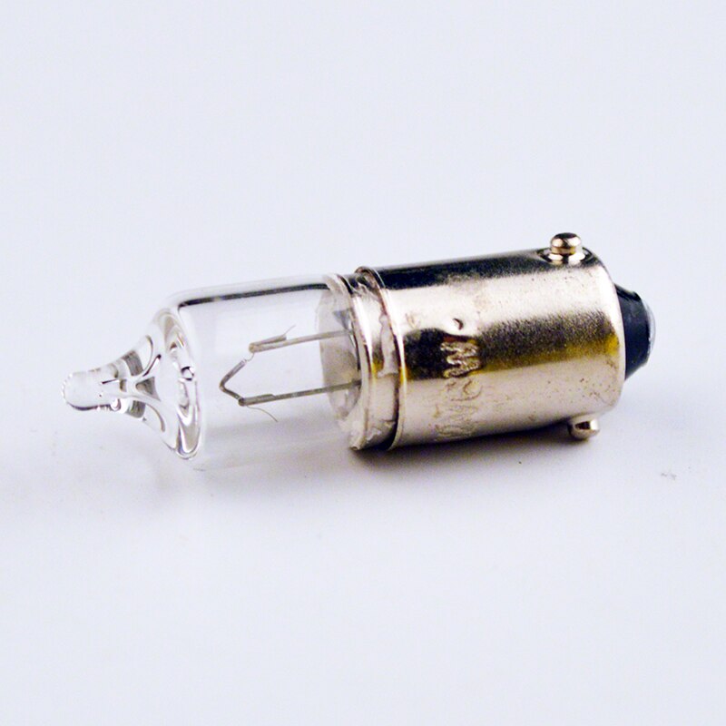 flytop 10 PIECES/Lot H6W 434 BAX9S 12V6W Clear Glass Miniature Lamp C2R Filament Car Bulbs