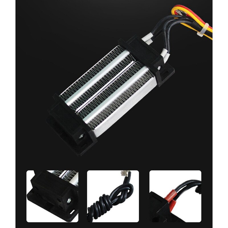 Insulated PTC Air Heater 220V 300W Ceramic Elements Heater Constant Temperature Heating for Incubator