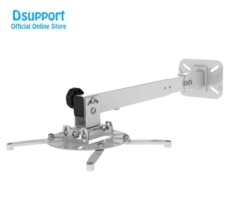 Wall ceiling dual use Mount Full Motion Retractable Universal Projector Hanger Bracket Loading 15 kgs