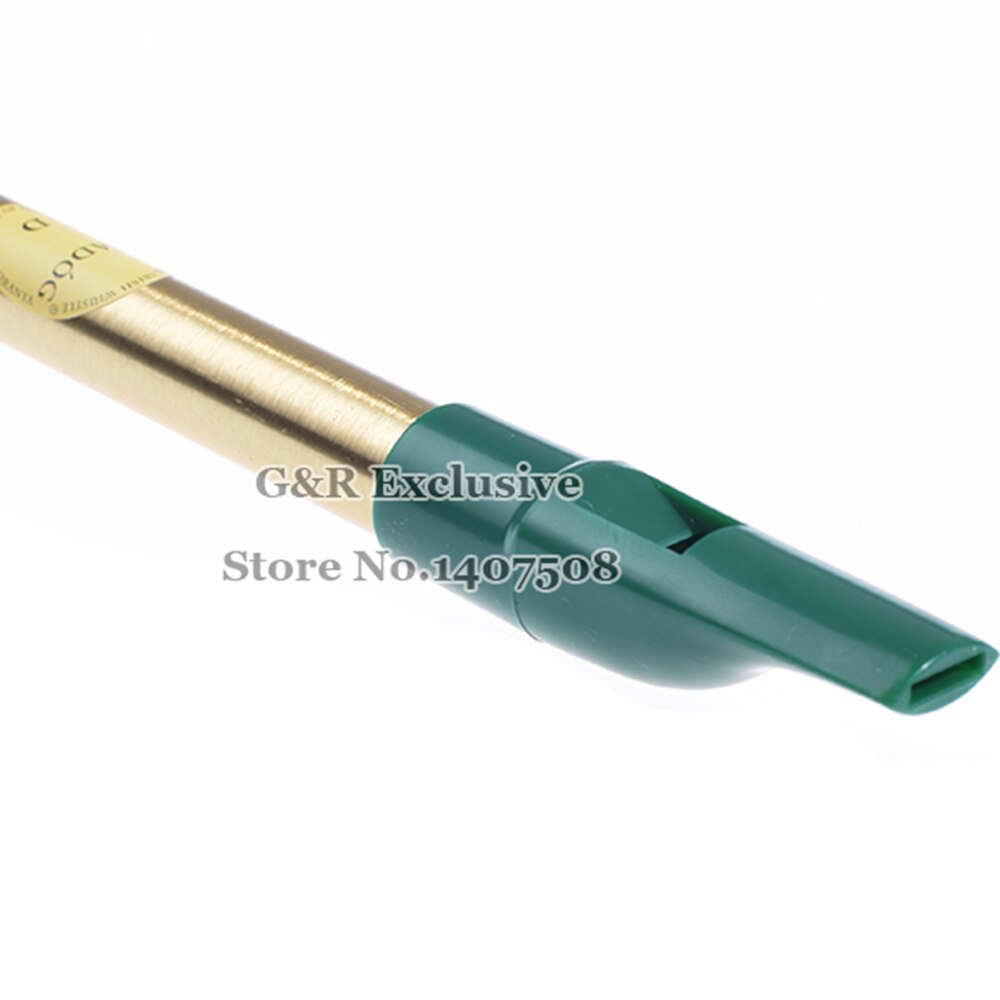 Brass Irish Whistle D key Ireland Flute Feadog Tin whistle Metal Pocket Feadan 6Hole Musical Instrument Traditional Flauta