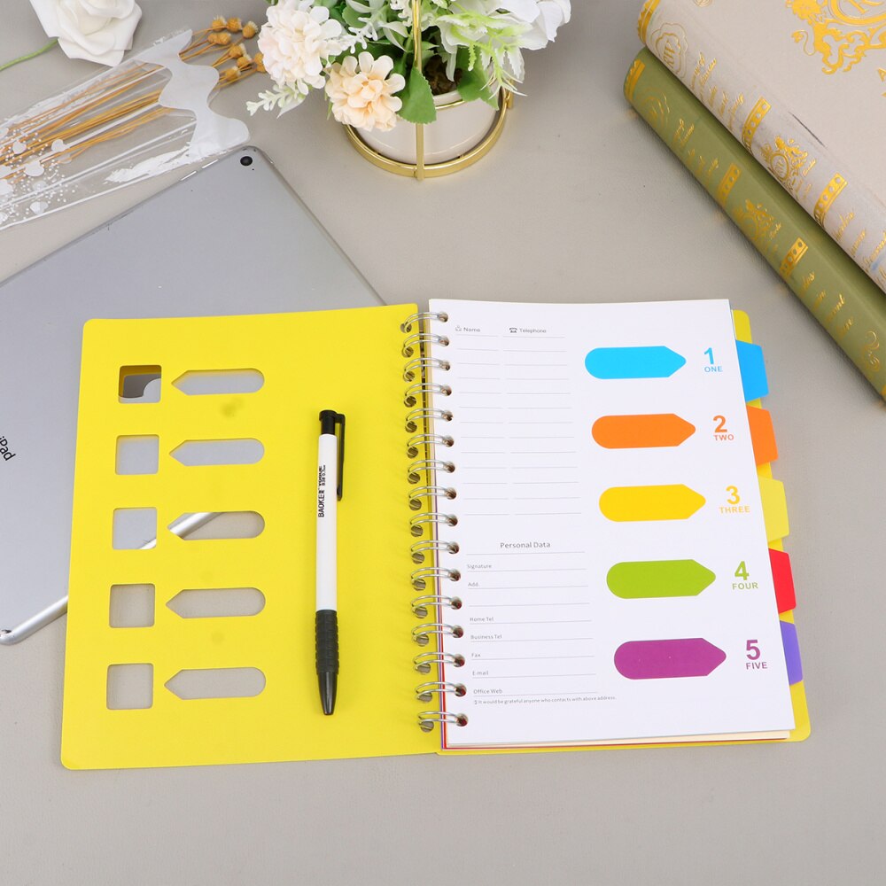 Side-spiral Notebooks Thicken Notepad Category Notepad Students Stationery for Diary Journal Travel (A5 Middle Size Blue)