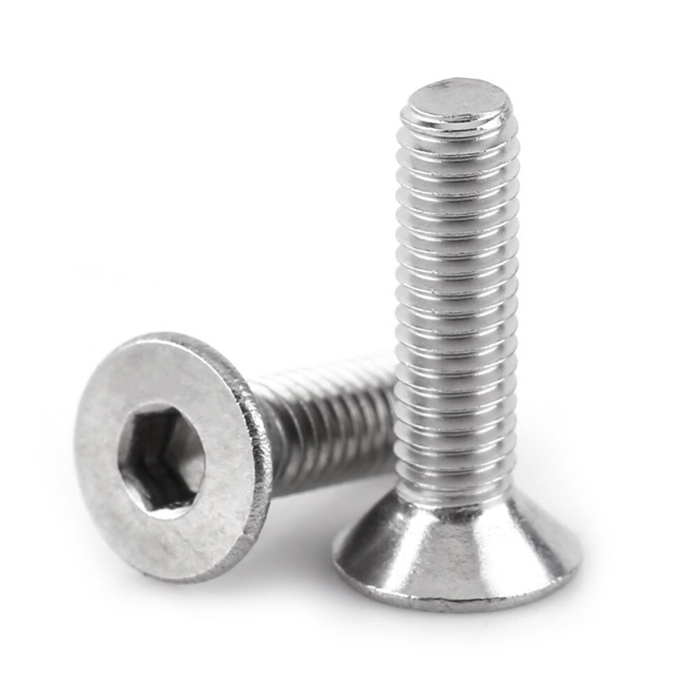 300pcs M3 Hex Socket Flat Head Stainless Steel SS304 Screw Bolt Assortment In Box