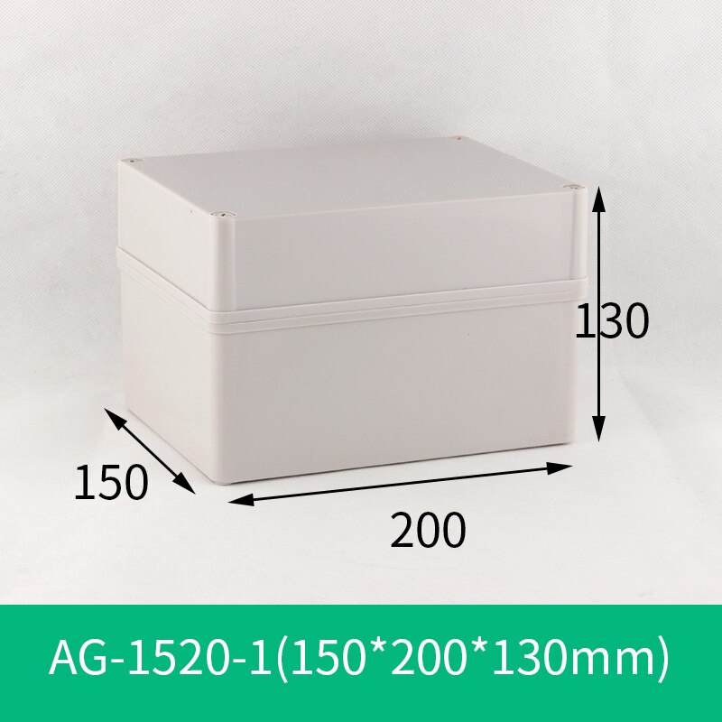 IP67 Plastic Project Box Behuizing Waterdicht Diy Aansluitkastje Abs Behuizing Case Verdeelkast: 200x150x130