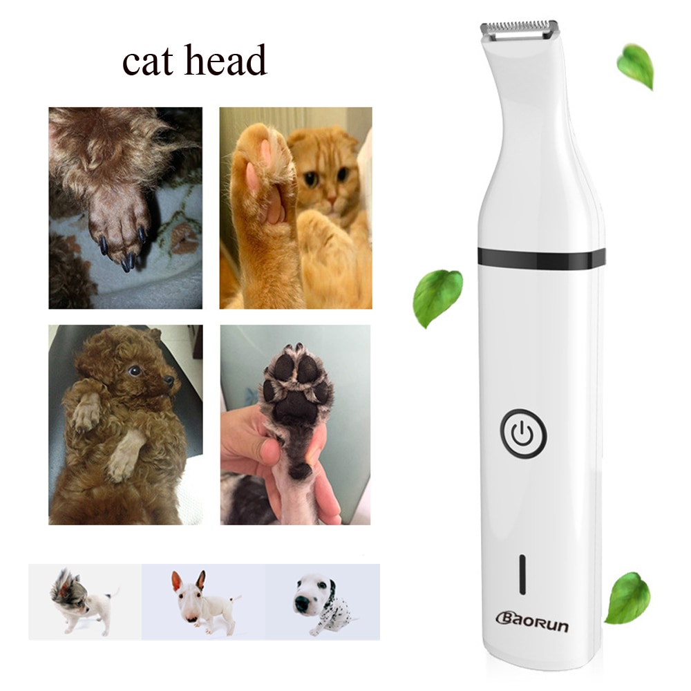 Wiederaufladbare Baorun 3 in 1 Hundesalon Maschine Katze Hund Haar Trimmer USB Haustiere Schermaschinen Nagel Schleifen Mit Haar Trimmer